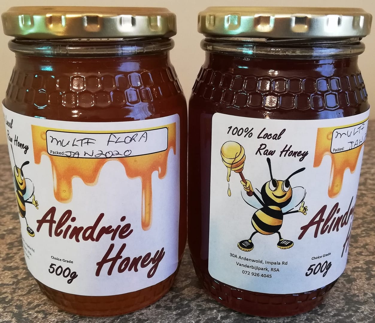 100% raw local honey