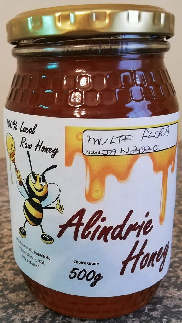 100% raw local honey
