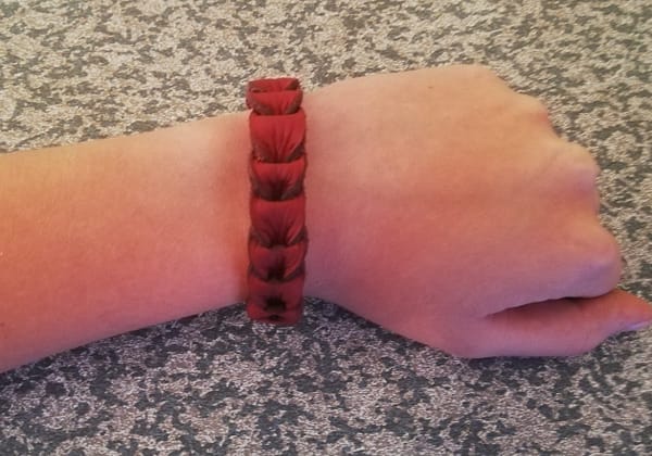 Braided Bracelet red