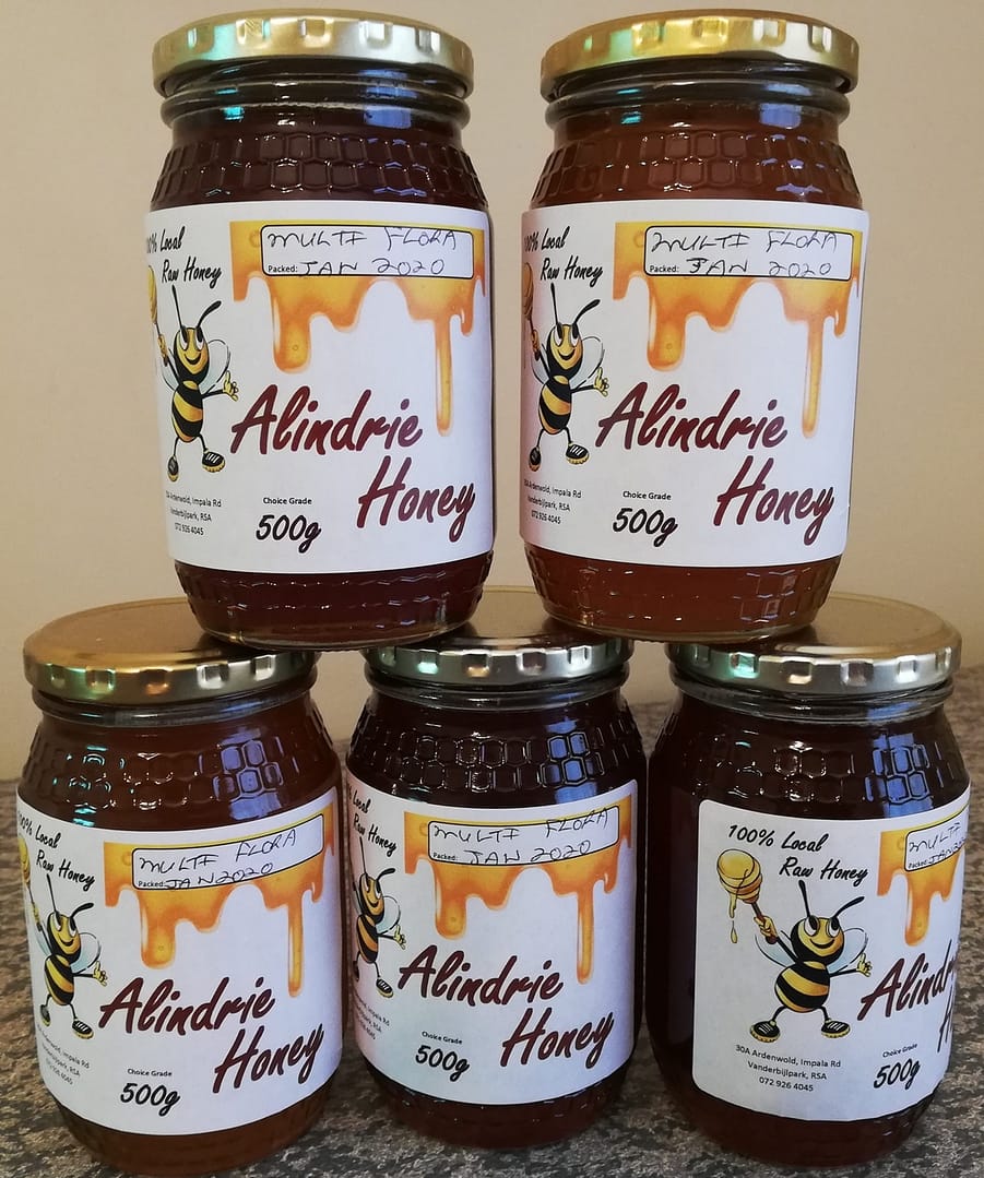 100% raw local honey