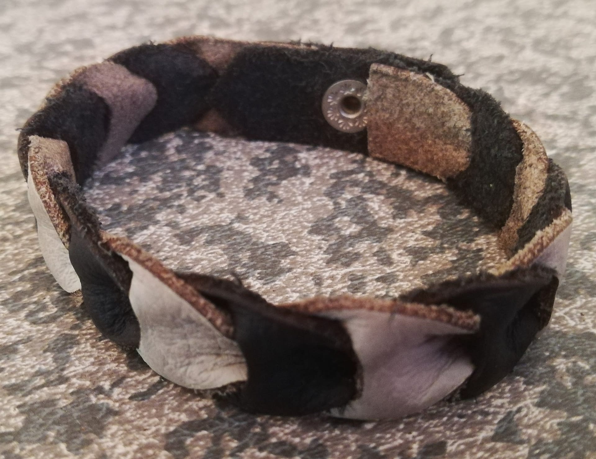 Braided Bracelet black & ivory Alindrie Creations & Inspirations